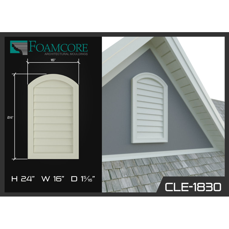 ChemcrestFoamcore 16'' W Plastic Outdoor Vent Cover Wayfair Canada